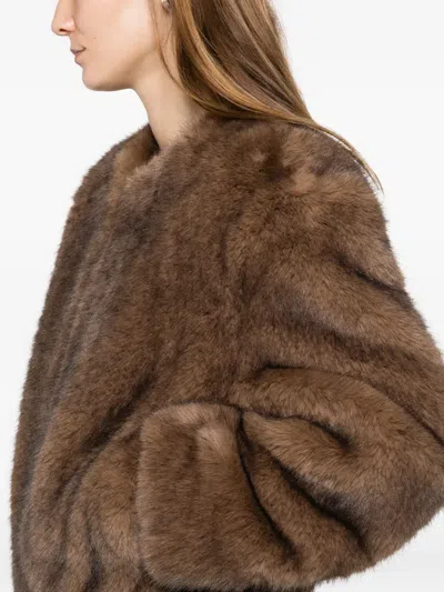 Stand Studio Zip-up Jacket In Brown