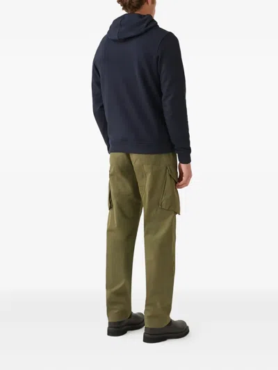 Belstaff Hooded Sweater Kangaroo Pocket In Blue