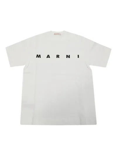 Marni Logo T-shirt In White
