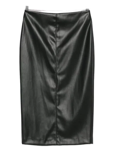 后开衩中长半身裙