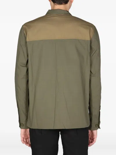 Arkair Chest-pocket Long-sleeve Shirt In Green