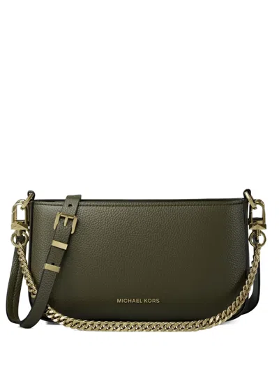Michael Michael Kors Bryant Chain Pouch In Green