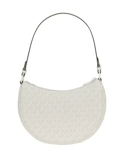 Michael Michael Kors Curved Silhouette Shoulder Bag With Adjustable Strap In White