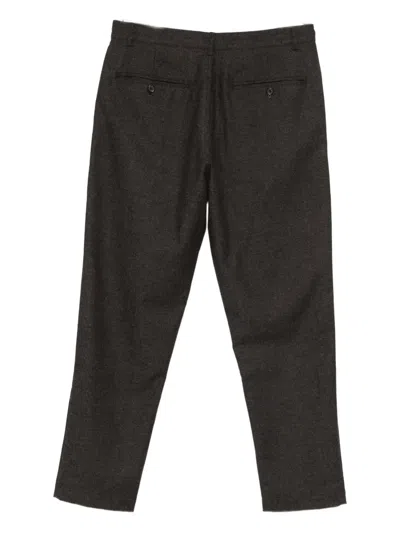 Universal Works Buttoned Trousers In Black
