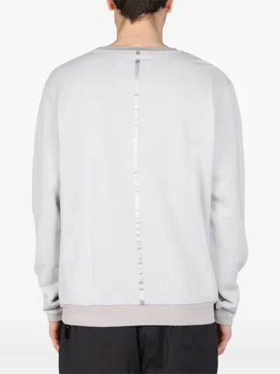 Monobi Crew-neck Panelled Sweatshirt In Gray