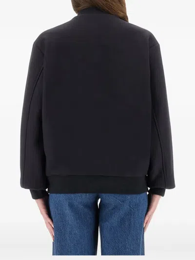 Apc Boxy Black Jacket With Snap-button Closure In Black