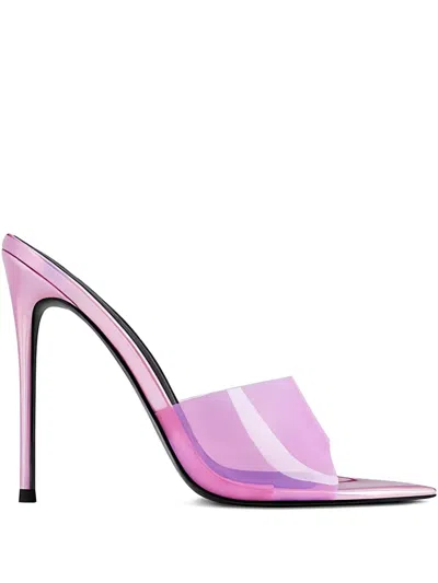 Femme La 120mm Gianni Pointed-toe Mules In Pink