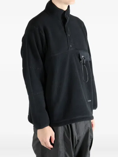 And Wander Press-stud Fastening Jacket In Black