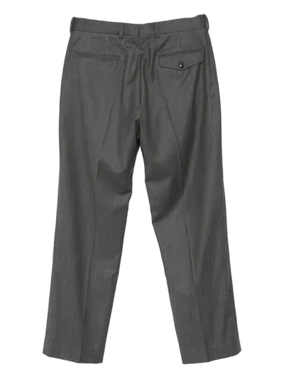 Paul Smith Conceal Fastened Straight-leg Trousers In Gray