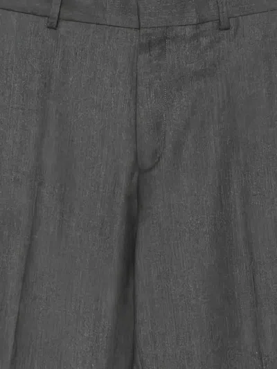 Paul Smith Conceal Fastened Straight-leg Trousers In Gray