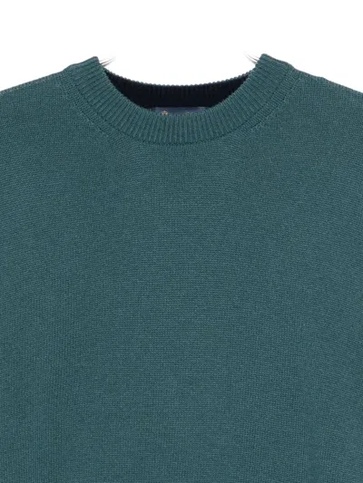 Paul & Shark Crew-neck Sweater In Green