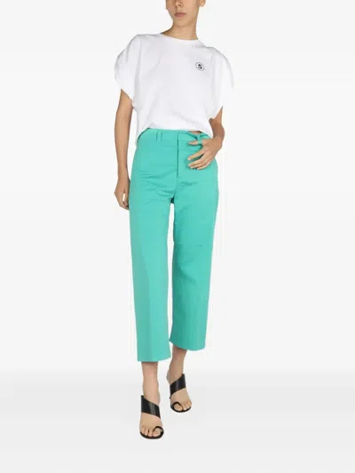 Department Five Jeans Cropped Fit In Green