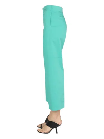 Department Five Jeans Cropped Fit In Green