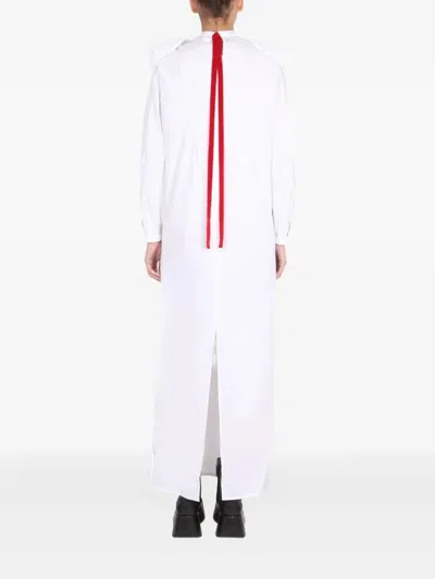 荷叶边超长连衣裙