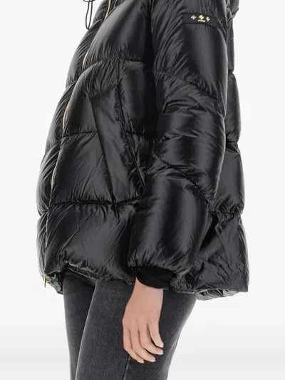 Tatras Quilted Hooded Jacket With Side Pockets In Black