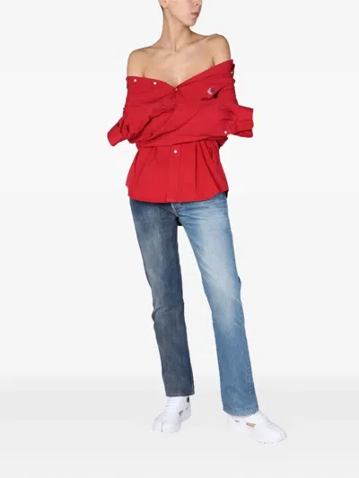 拼贴设计牛仔裤