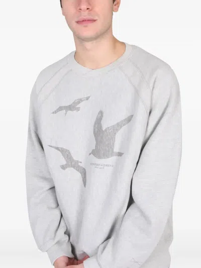 Engineered Garments Engineered Crewneck Sweatshirt In Gray