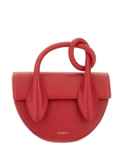 Yuzefi Knotted-handle Shoulder Bag In Red