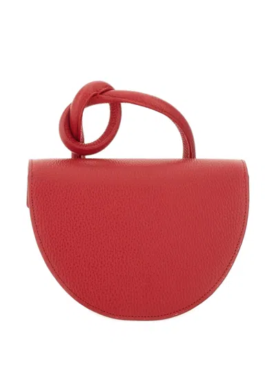 Yuzefi Knotted-handle Shoulder Bag In Red