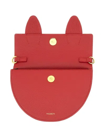 Yuzefi Knotted-handle Shoulder Bag In Red