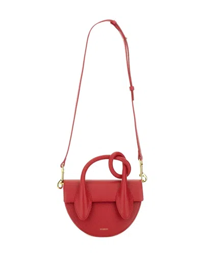 Yuzefi Knotted-handle Shoulder Bag In Red