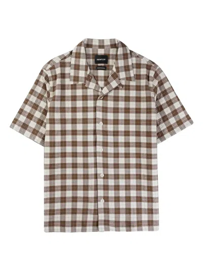 Howlin' Checked Short-sleeve Shirt In Brown