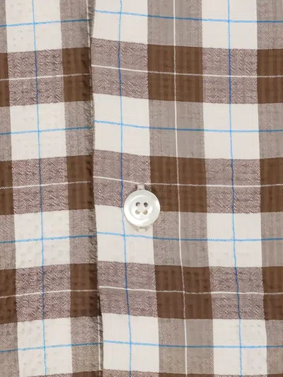 Howlin' Checked Short-sleeve Shirt In Brown