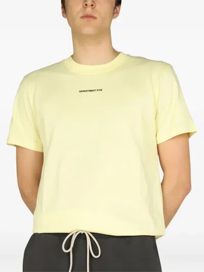 Department Five Logo-print T-shirt In Yellow