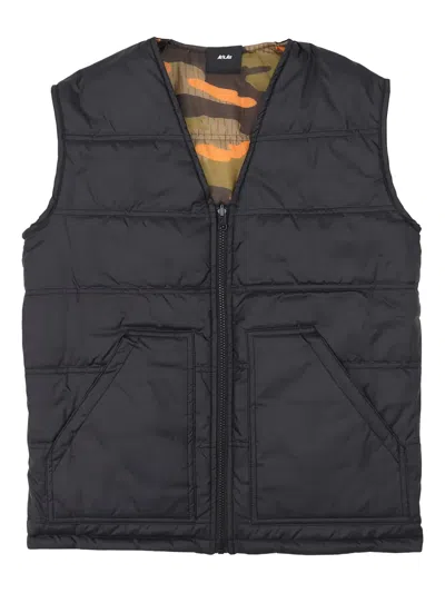 Arkair Full-zip Patterned Reversible Gilet In Multi