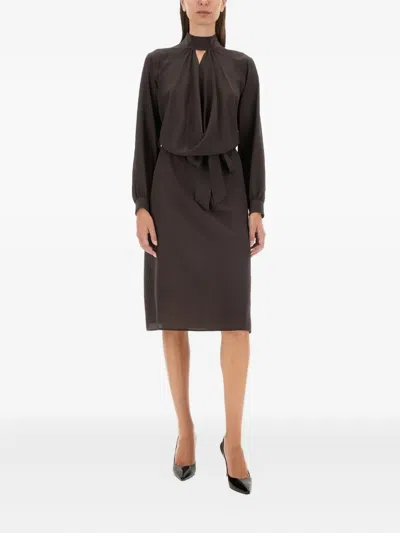 Kiton Michael Michael Kors Studded Floral Lace Shirt In Brown