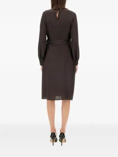 Kiton Michael Michael Kors Studded Floral Lace Shirt In Brown