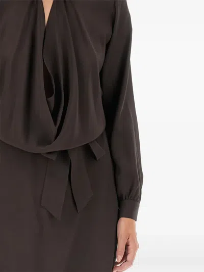 Kiton Michael Michael Kors Studded Floral Lace Shirt In Brown