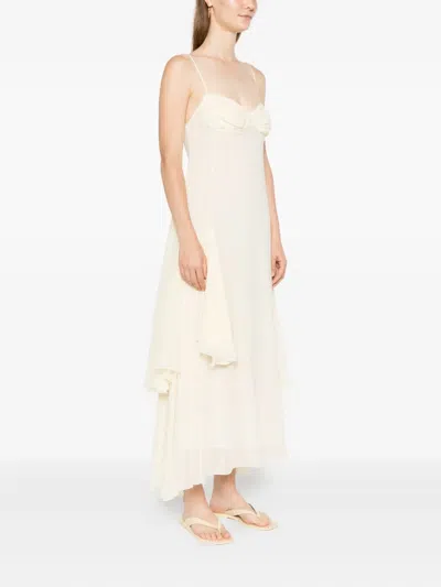 HARVEY 荷叶边中长连衣裙