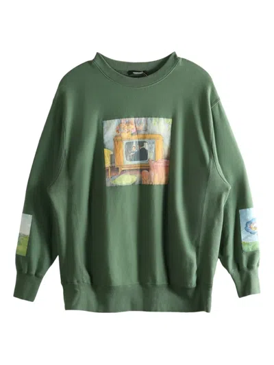 Undercover Graphic-print Sweatshirt In Green