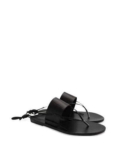 Ancient Greek Sandals Aratro Strap Sandals In Black