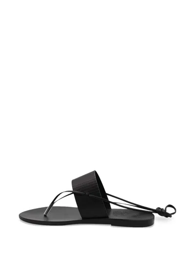 Ancient Greek Sandals Aratro Strap Sandals In Black