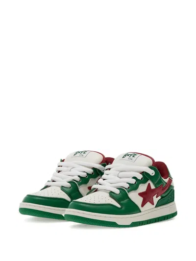 A Bathing Ape Sk8 Sta 1 Sneakers In Green