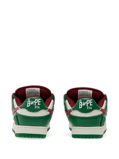 A Bathing Ape Sk8 Sta 1 Sneakers In Green