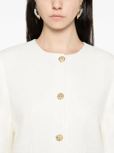 Occleus Milan Fitted Jacket In White