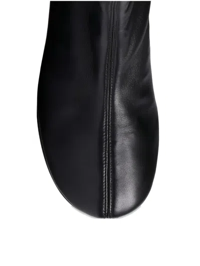 Dear Frances 50mm Harlie Leather Ankle Boot In Black