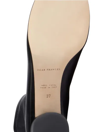 Dear Frances 50mm Harlie Leather Ankle Boot In Black