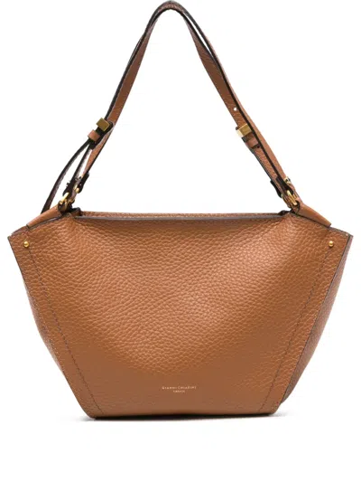 Gianni Chiarini Bloom Shoulder Bag In Brown