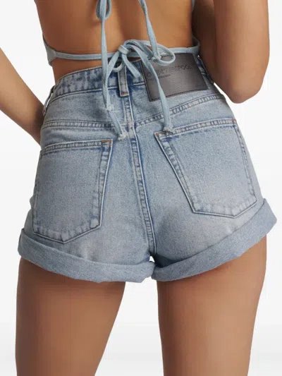 One Teaspoon Bandit Shorts In Blue