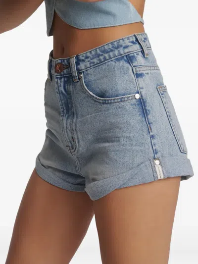 One Teaspoon Bandit Shorts In Blue