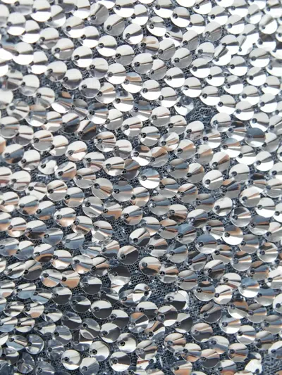 16arlington Sequin Split Trousers In Silver