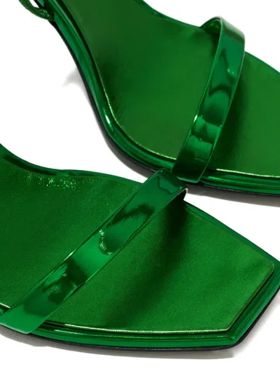 3juin 95mm Square-toe Sandals In Green