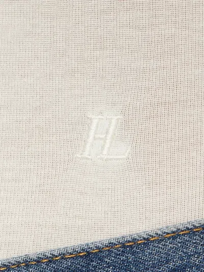 Helmut Lang Logo Embroidered Top In White