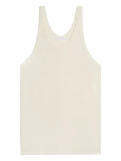 Helmut Lang Logo Embroidered Top In White