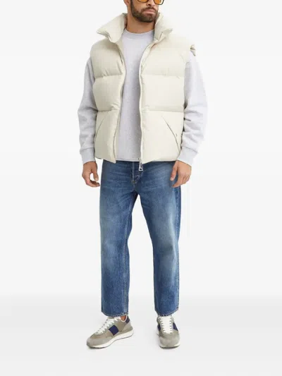 Khrisjoy Zip Padded Gilet In Neutral