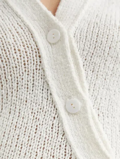 Aya Muse Helia Long-sleeve Button Maxi Dress In White